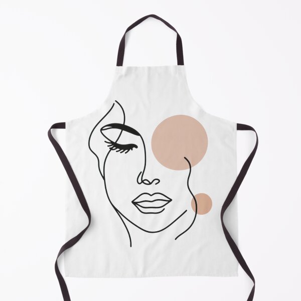 Item preview, One line woman face drawing (White Background) designed and sold by MusesWhispers.