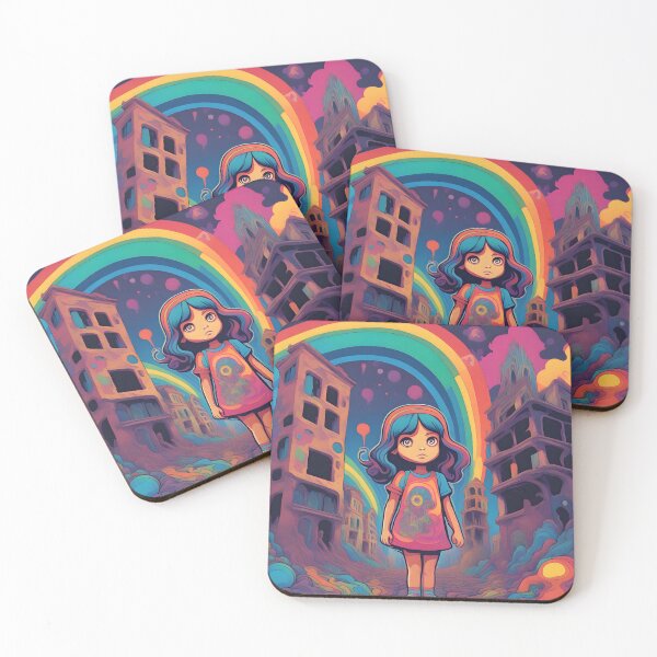 Item preview, A cute little girl standing amongst the ruined buildings designed and sold by Sopilka.