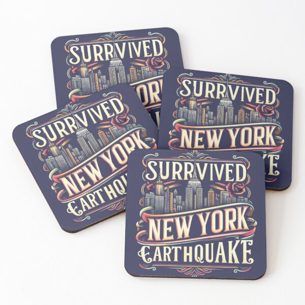 Item preview, April 5, 2024 earthquake in New York Manhattan "I survived the earthquake" designed and sold by JaroDesign2023.
