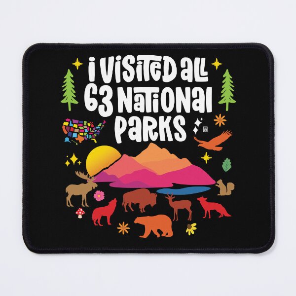 Item preview, I Visited All 63 National Parks designed and sold by Uppercase Tees.