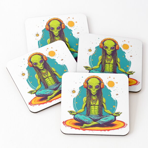 Item preview, Hippie Alien Practices Yoga Among Stars designed and sold by Tom-Johnson.