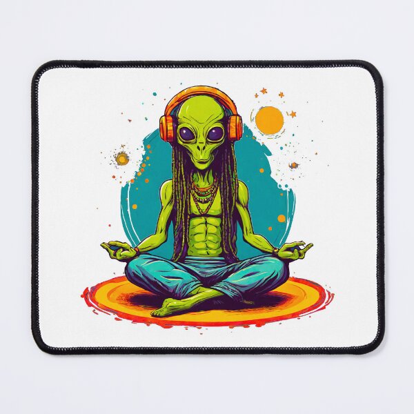 Item preview, Hippie Alien Practices Yoga Among Stars designed and sold by Tom-Johnson.