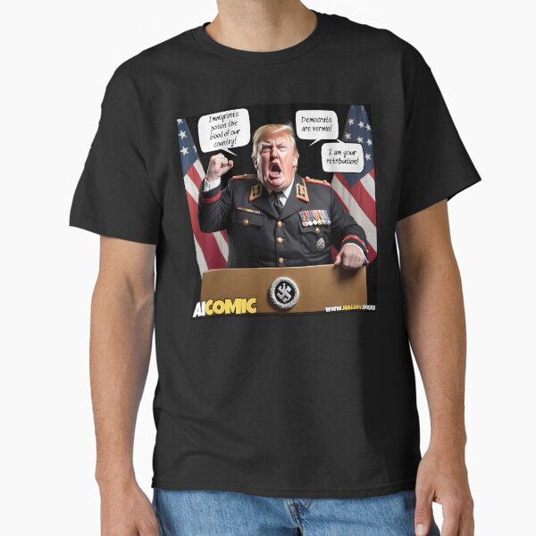 2024 Election Politics: Trump caricature as Orange Hitler Classic T-Shirt