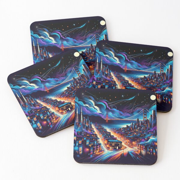 Item preview, San Francisco's Dreamscape: The Golden Gate Aglitter designed and sold by leyfinder.