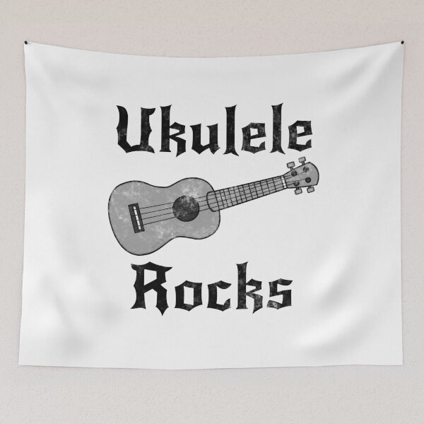 Item preview, Ukulele Rocks, Ukulelist Uke Player Goth Heavy Rock Musician designed and sold by doodlerob.