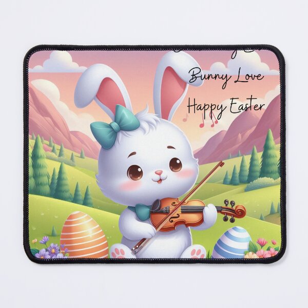 Item preview, A bunny playing a violin! designed and sold by FreeSpiritArt4U.