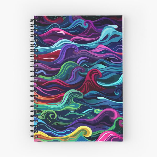 Item preview, Abstract wave pattern neon colour palette Active Outdoors Inspired Art designed and sold by CDC40.