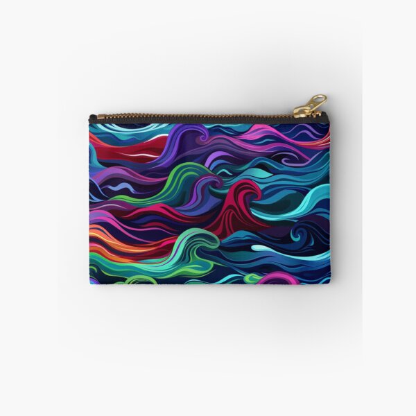 Item preview, Abstract wave pattern neon colour palette Active Outdoors Inspired Art designed and sold by CDC40.