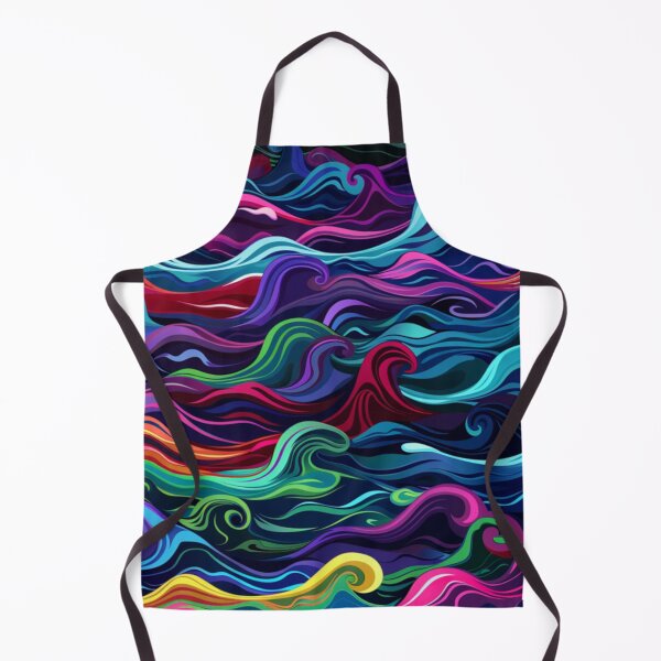 Item preview, Abstract wave pattern neon colour palette Active Outdoors Inspired Art designed and sold by CDC40.