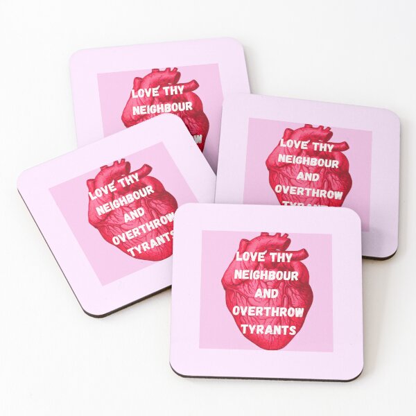 Item preview, Love Thy Neighbour and Overthrow Tyrants  designed and sold by Devon Spier.