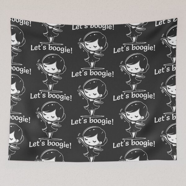 Item preview, Let's Boogie! Dance with Joy in White and Grey designed and sold by SplashTastic.