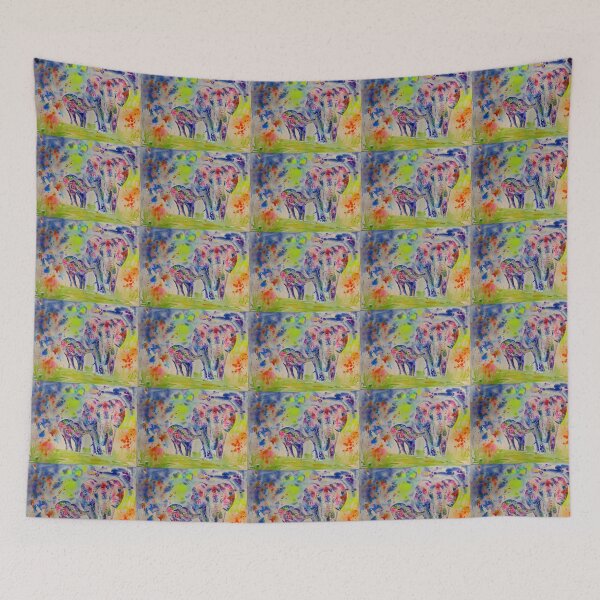 Item preview, Mother and Baby Elephants  designed and sold by Casimirasart.