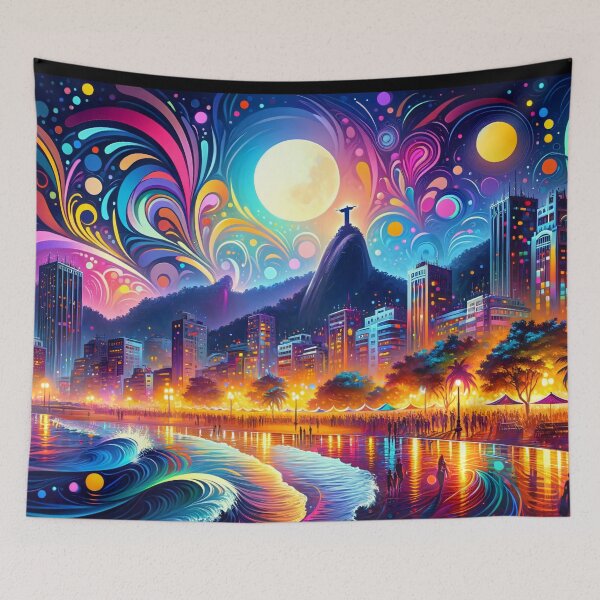 Item preview, Rio de Janeiro's Rhapsody: Carnival of Cosmic Waves designed and sold by leyfinder.