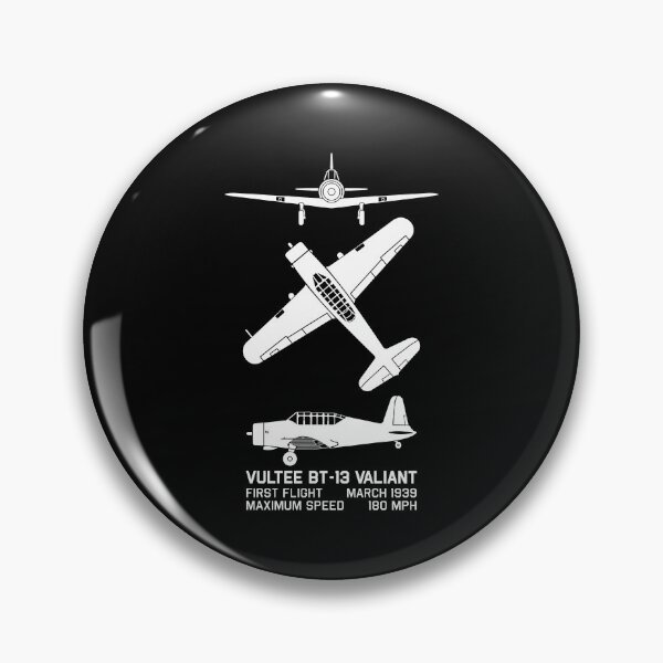 Item preview, Vultee BT-13 Valiant American WW2 Plane Silhouettes Diagrams designed and sold by MilitaryMart.