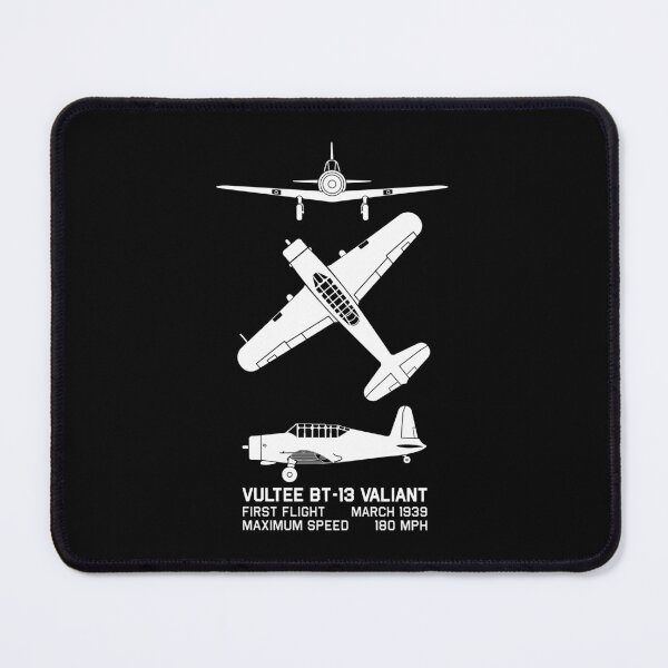 Item preview, Vultee BT-13 Valiant American WW2 Plane Silhouettes Diagrams designed and sold by MilitaryMart.
