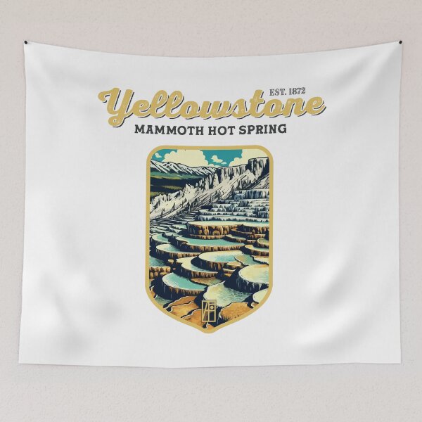 Item preview, USA - NATIONAL PARK - YELLOWSTONE Mammoth Hot Springs - 2 designed and sold by ArtProjectShop.