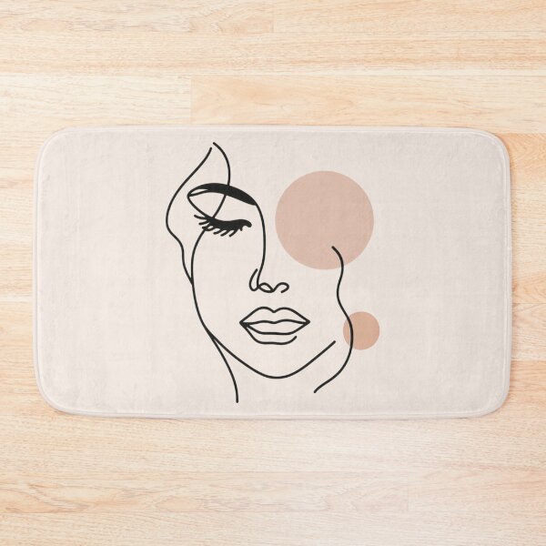 Item preview, One line woman face drawing designed and sold by MusesWhispers.
