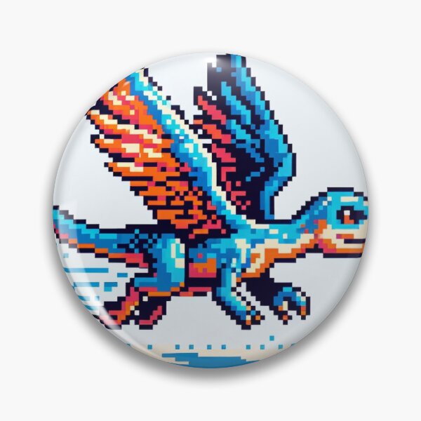 Artikelvorschau, Retro Flug: Der Pixel-Dinosaurier entworfen und verkauft von Shiraseee.