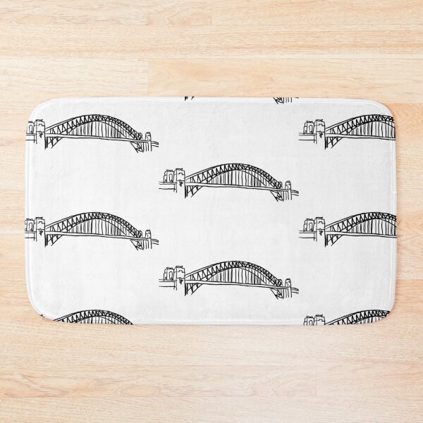 Item preview, Sydney Harbour Bridge, hand drawn , illustration, digital art designed and sold by GirlWander12.