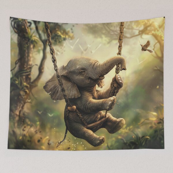 Item preview, Elephant Swinging with Grace designed and sold by Brendon987.