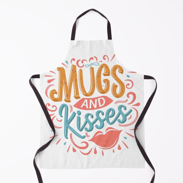 Item preview, Mugs and Kisses: Vibrant Pink, Orange, and Blue Design with Decor and Big Lips designed and sold by HahaHandlesHub.