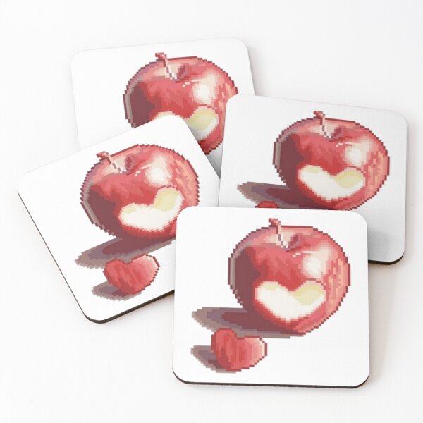 Item preview, Apple heart kawaii pixel art designed and sold by Sabri-alba.
