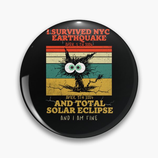 Item preview, I survived the NY Earthquake and total solar eclipse designed and sold by MilkyForest.