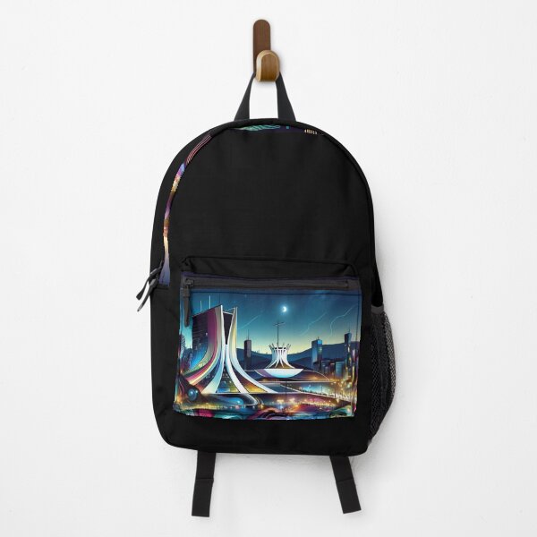 Item preview, Brasília's Dusk to Dawn: Architectural Waves Under Stars designed and sold by leyfinder.
