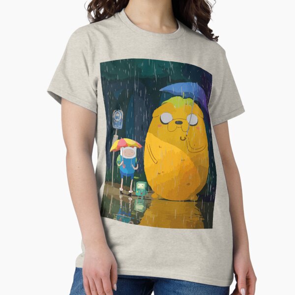 Vista previa del artículo con la obra «Hora de aventura Tororo, Jake Totoro, finn, bmo, animacion », diseñado y vendido por Maria-sticker111.
