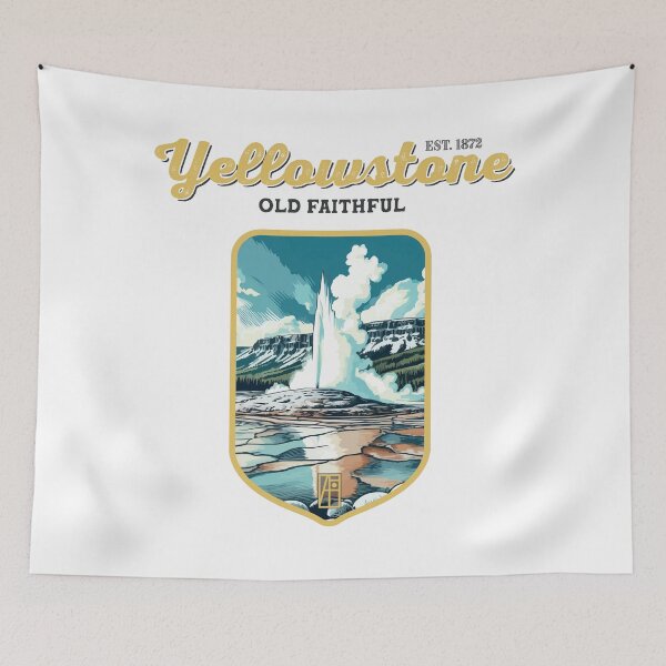 Item preview, USA - NATIONAL PARK - YELLOWSTONE Old Faithful - 4 designed and sold by ArtProjectShop.