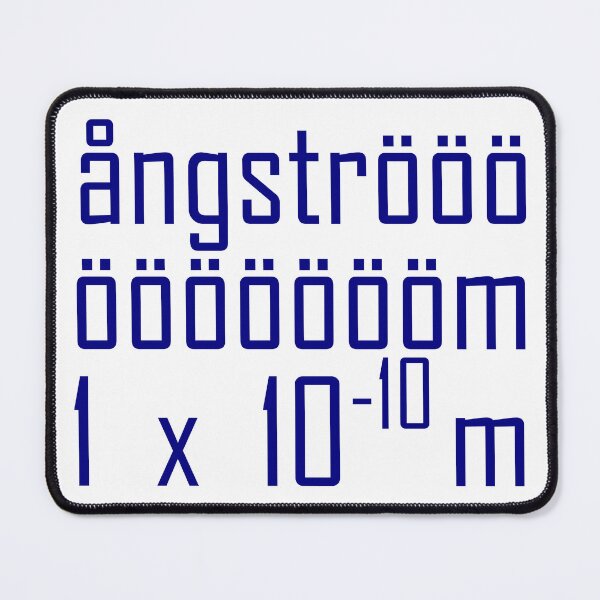 Item preview, ångström designed and sold by ChemisTees.