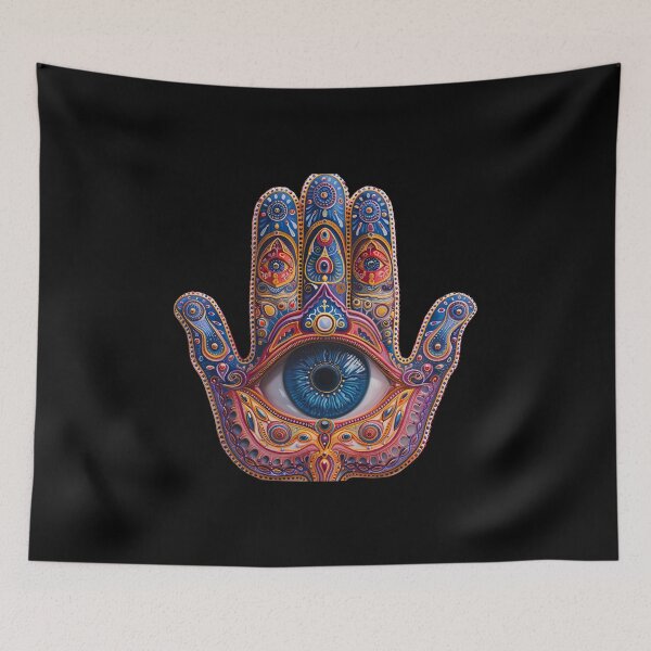 Item preview, Trippy Ornate Hamsa Hand designed and sold by Yogimeister.