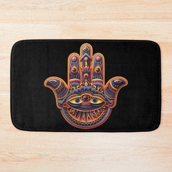 Item preview, Trippy Ornate Hamsa Hand With Hindu Influences designed and sold by Yogimeister.