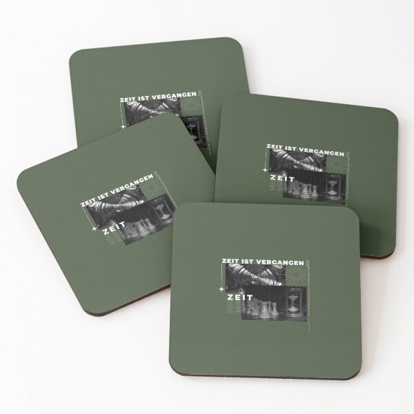 Item preview, DIE ZEIT IST VERGANGEN | Chess Illustration | Green Background designed and sold by RM-Journey.