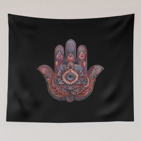 Item preview, Trippy Ornate Hamsa Hand designed and sold by Yogimeister.
