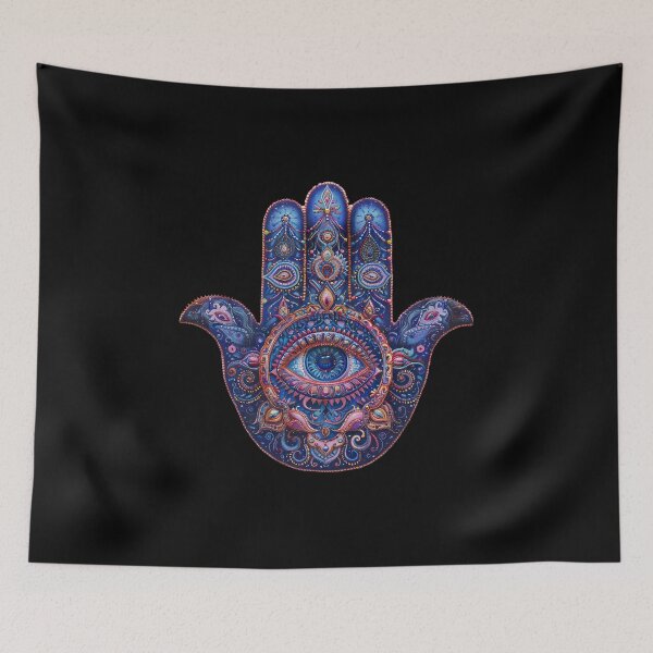 Artikelvorschau, Trippy Ornate Hamsa Hand entworfen und verkauft von Yogimeister.