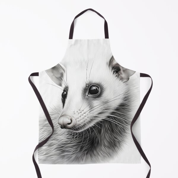 Item preview, Black and White Opossum Pencil Drawing designed and sold by Pencil-Art.