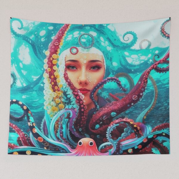 Item preview, Telepathic Tentacle Team - Stage 3 designed and sold by sumr8-design.