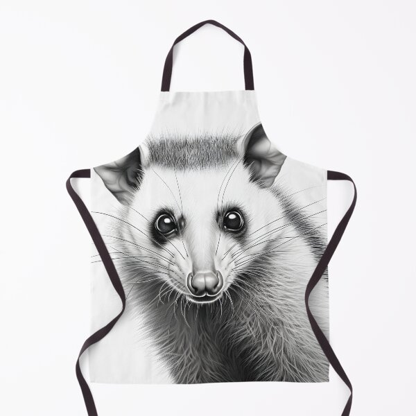 Item preview, Black and White Opossum Pencil Drawing designed and sold by Pencil-Art.