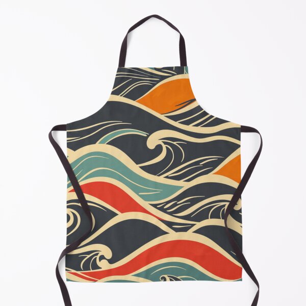 Item preview, Abstract wave pattern retro colour scheme Active Outdoors Inspired Art designed and sold by CDC40.