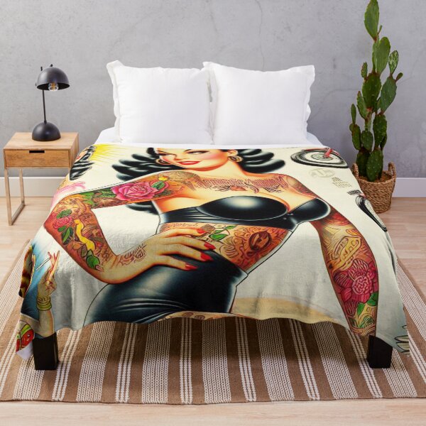 Item preview, Hot Tattooed Pin-up designed and sold by PulpVintage.