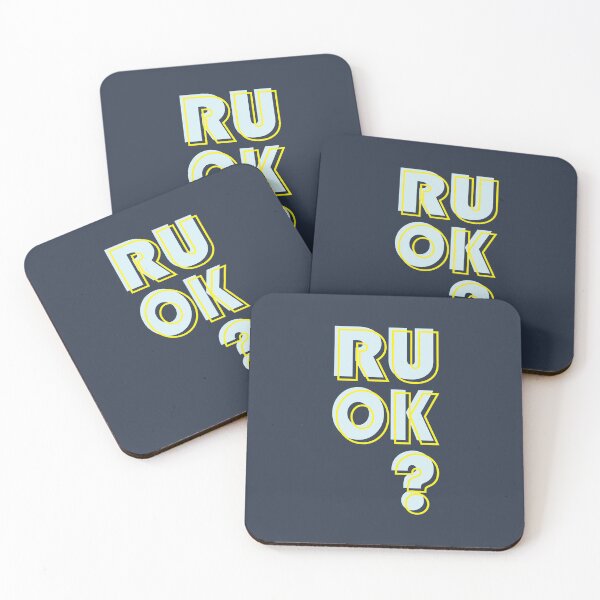 Item preview, R U OK | Psychology | mental break down | not fine | just breathe | empathic designed and sold by themichetti.