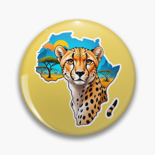 Item preview, Map Of Africa With A Cheetah designed and sold by TheArtOfPat.