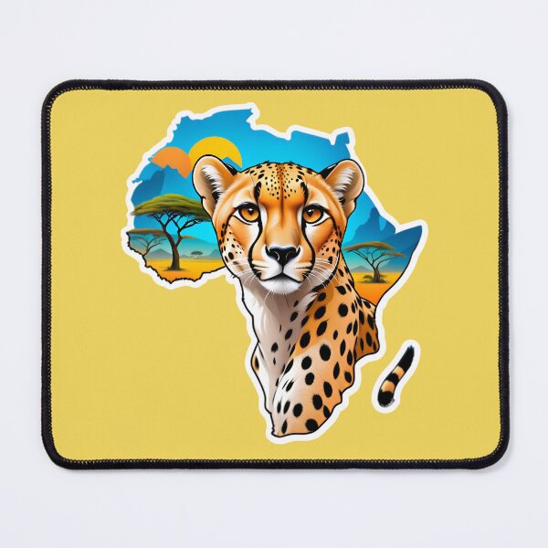Item preview, Map Of Africa With A Cheetah designed and sold by TheArtOfPat.