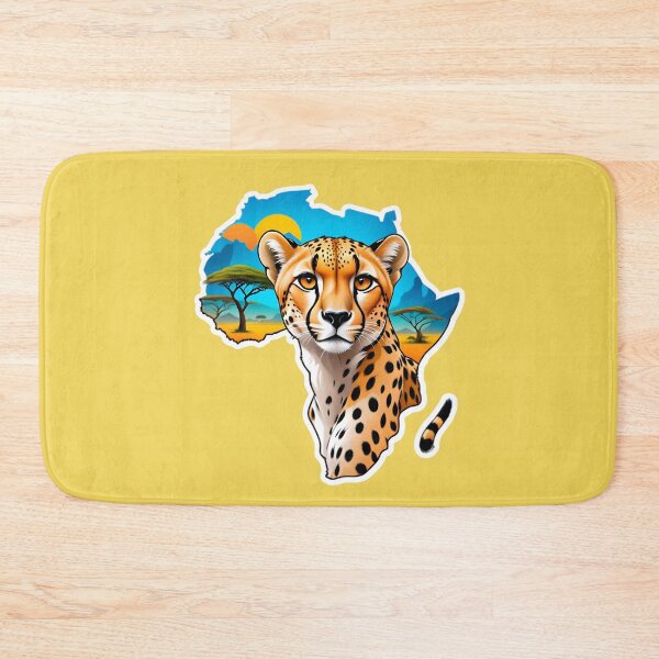 Item preview, Map Of Africa With A Cheetah designed and sold by TheArtOfPat.