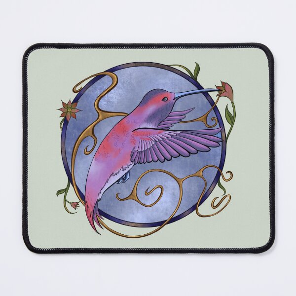 Item preview, Art Nouveau Hummingbird designed and sold by GStouderArt.