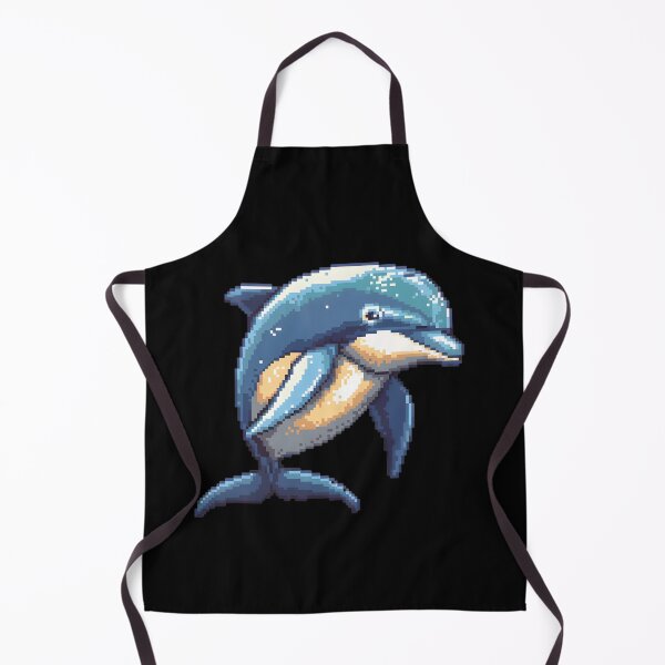 Aperçu de l'œuvre Artistry Dolphin Pixelisé créée et vendue par CUTEDOGGIEZ.