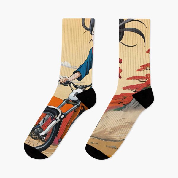 Item preview, Trailblazing Elegance: Geisha Gliding Down Japanese Trails designed and sold by GrizzlyCollective.