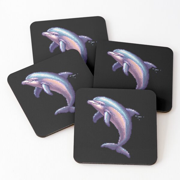 Item preview, Dolphin in Pixel Form designed and sold by CUTEDOGGIEZ.