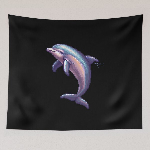 Item preview, Dolphin in Pixel Form designed and sold by CUTEDOGGIEZ.